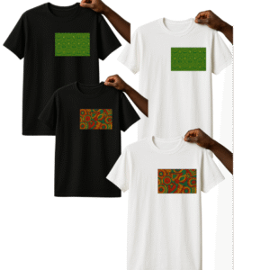 ankara chest print t shirt