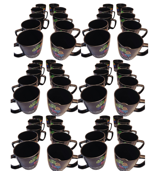 Black custom mug