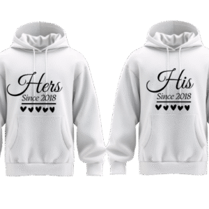 Couple His and Hers Sweatshirt & Hoodie – Matching Custom Apparel
